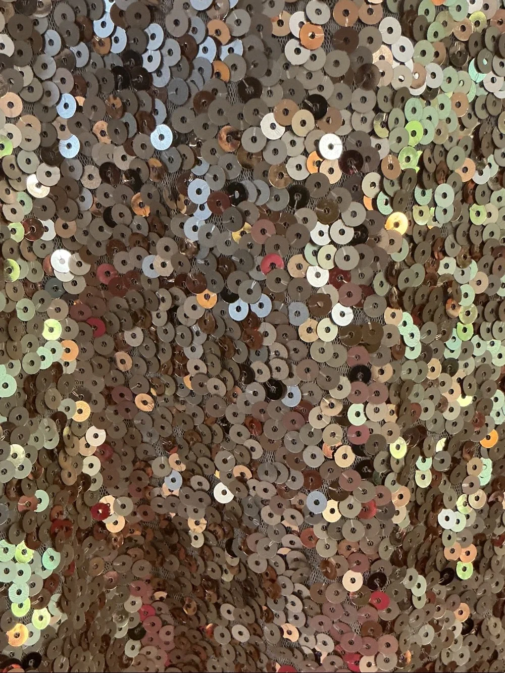 Michael Kors Gold Sequin Long Sleeve Dress